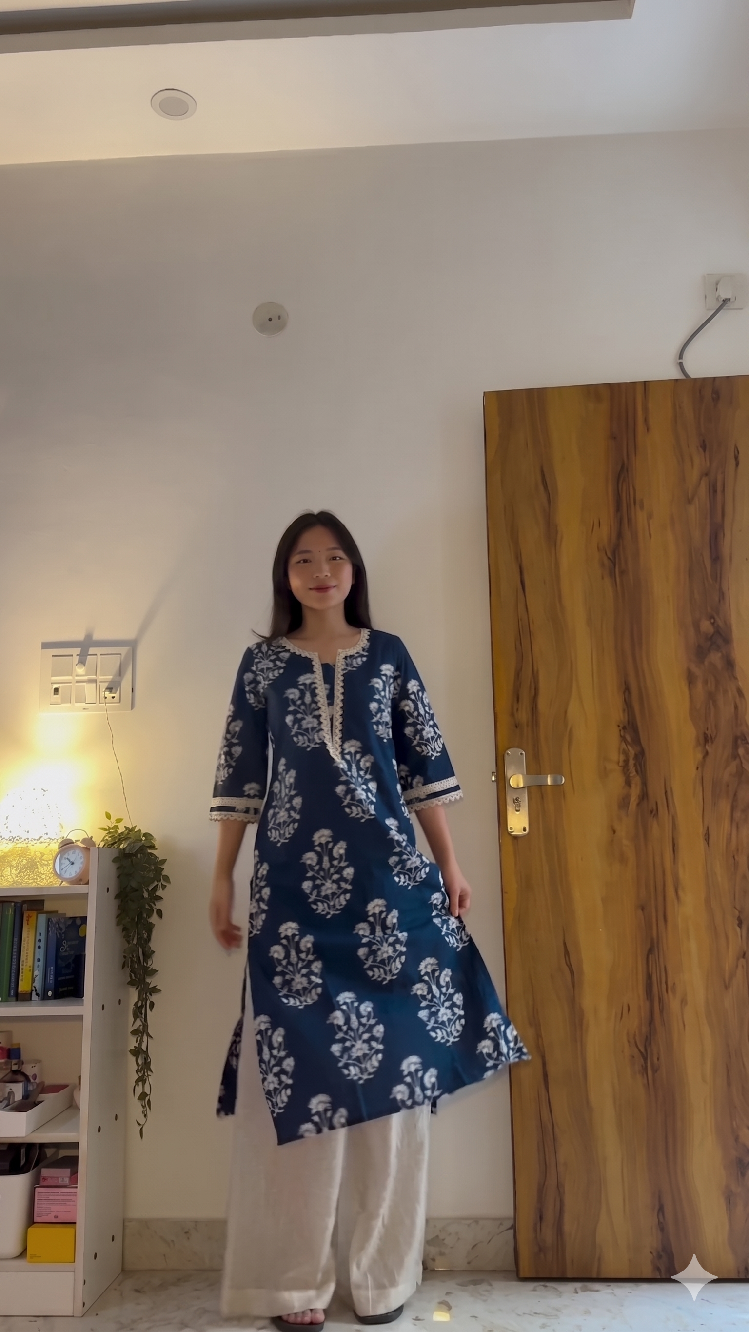 💙 Indigo Bloom Printed Kurta Set – Effortless Elegance for Everyday Grace 🌿✨