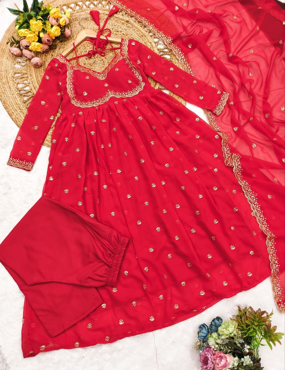 Gulnaar Grace Anarkali Set 💓