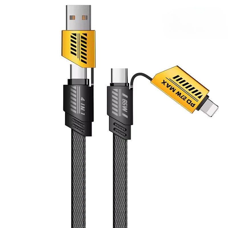 BlackBoar Power Fusion X - 4 in 1 Metal Flat Braided