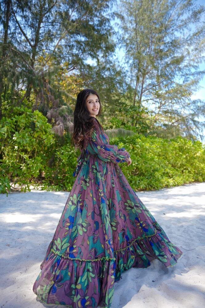 ✨ Grape Wine Georgette Maxi ✨