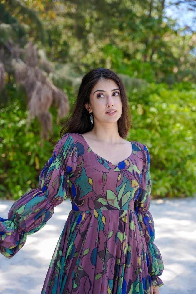 ✨ Grape Wine Georgette Maxi ✨