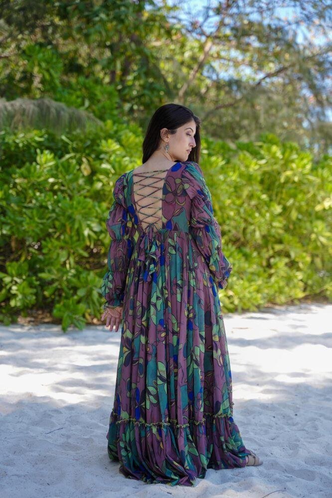 ✨ Grape Wine Georgette Maxi ✨